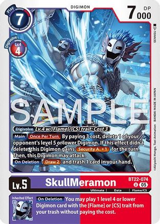 SkullMeramon (BT22-074) - Cyber Eden