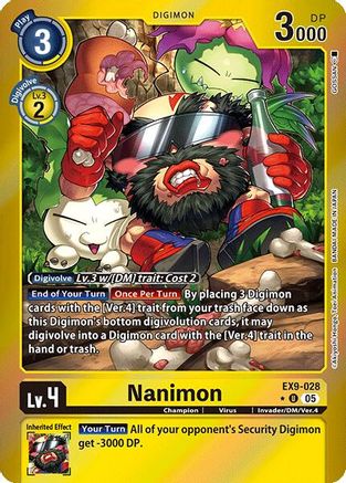 Nanimon (Limited Foil) (EX9-028) - Versus Monsters Foil