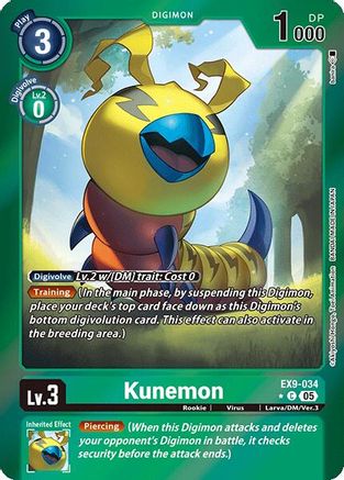 Kunemon (Limited Foil) (EX9-034) - Versus Monsters Foil
