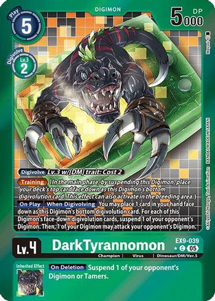 DarkTyrannomon (Limited Foil) (EX9-039) - Versus Monsters Foil