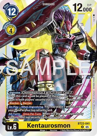 Kentaurosmon (BT22-041) - Cyber Eden Foil