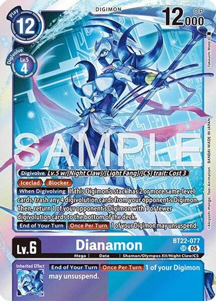Dianamon (BT22-077) - Cyber Eden Foil