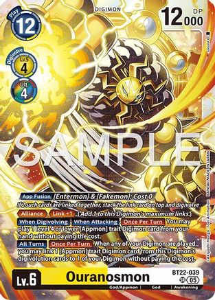 Ouranosmon (BT22-039) - Cyber Eden Foil
