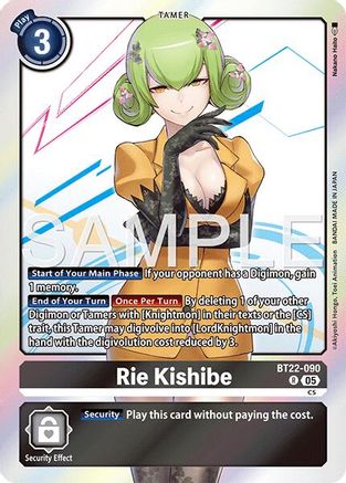Rie Kishibe (BT22-090) - Cyber Eden Foil