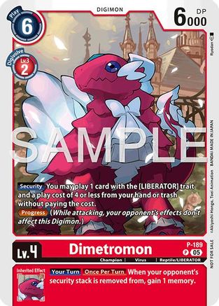 Dimetromon (Store Tournament 2025 Vol.3 Participation Pack) (P-189) - Digimon Promotion Cards
