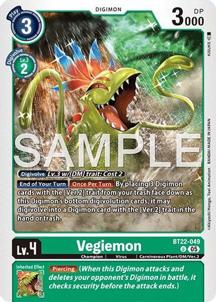 Vegiemon (BT22-049) - Cyber Eden
