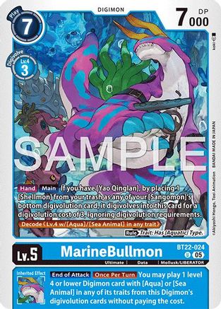 MarineBullmon (BT22-024) - Cyber Eden