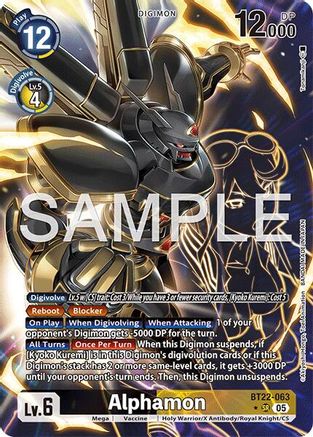 Alphamon (Alternate Art) (BT22-063) - Cyber Eden Foil
