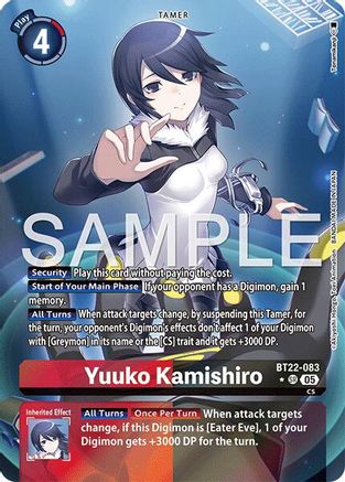 Yuuko Kamishiro (Alternate Art) (BT22-083) - Cyber Eden Foil