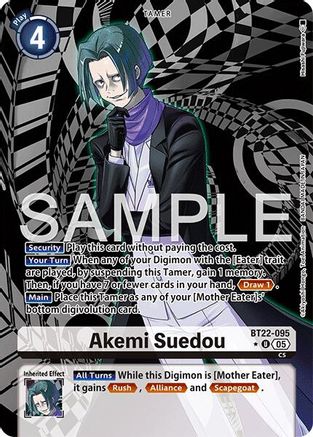 Akemi Suedou (Alternate Art) (BT22-095) - Cyber Eden Foil