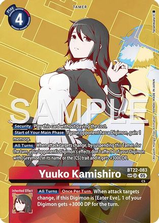 Yuuko Kamishiro (SP) (BT22-083) - Cyber Eden Foil