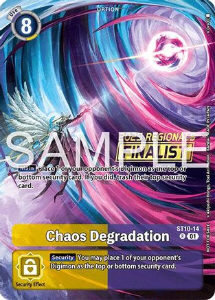 Chaos Degradation (Regionals 25-26 Season 2 Finalist) (ST10-14) - Starter Deck 10: Parallel World Tactician Foil