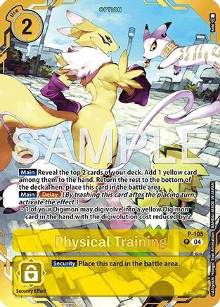 Physical Training (Premium Card Collection -Digimon Training Set-) (P-105) - Digimon Promotion Cards Foil
