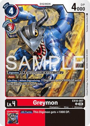 Greymon (EX10-007) - Sinister Order