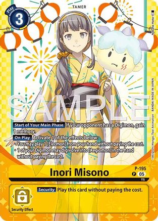 Inori Misono (Premium Heroines Set Ver.2) (P-195) - Digimon Promotion Cards Foil