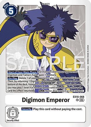 Digimon Emperor (EX10-068) - Sinister Order Foil