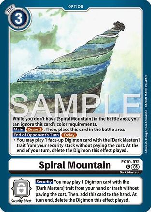 Spiral Mountain (EX10-072) - Sinister Order