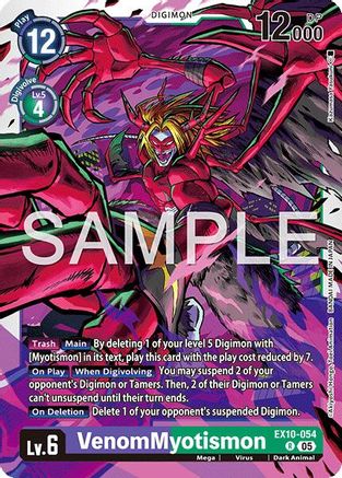 VenomMyotismon (EX10-054) - Sinister Order Foil