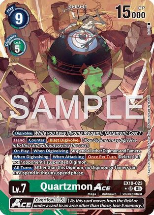 Quartzmon ACE (Alternate Art) (EX10-023) - Sinister Order Foil