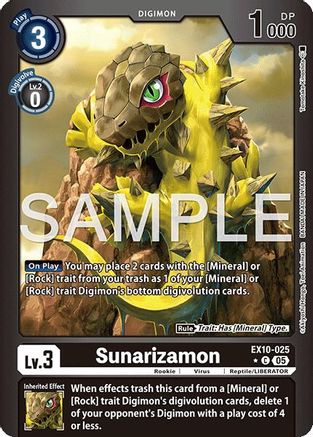 Sunarizamon (Limited Foil) (EX10-025) - Sinister Order Foil