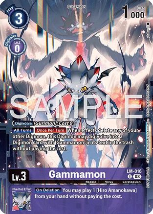Gammamon (Sinister Order Legend Pack) (LM-016) - Exceed Apocalypse Foil