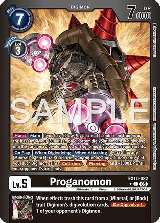 Proganomon (Limited Foil) (EX10-032) - Sinister Order Foil
