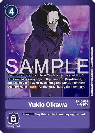 Yukio Oikawa (Limited Foil) (EX10-065) - Sinister Order Foil