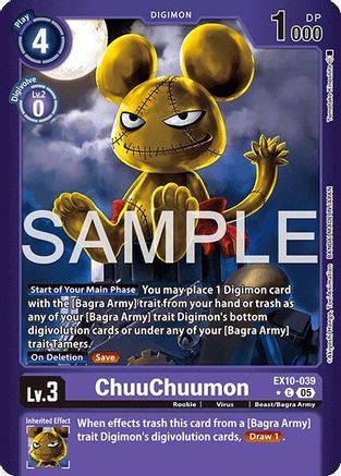 ChuuChuumon (Limited Foil) (EX10-039) - Sinister Order Foil