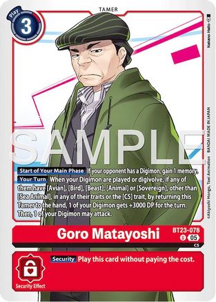 Goro Matayoshi (BT23-078) - Hackers' Slumber