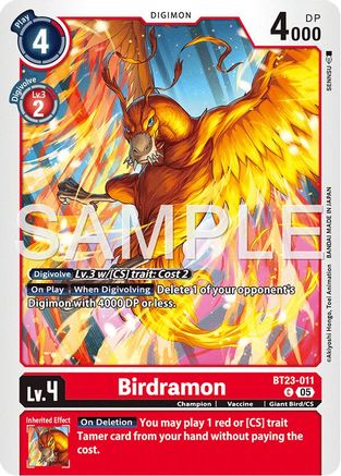 Birdramon (BT23-011) - Hackers' Slumber