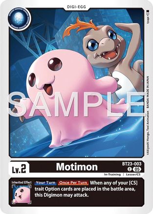 Motimon (BT23-003) - Hackers' Slumber
