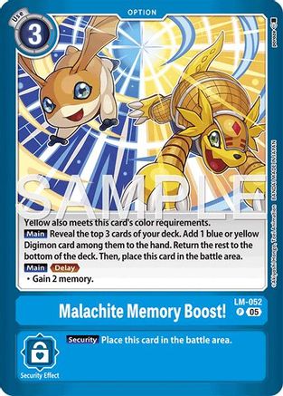 Malachite Memory Boost! (LM-052) - Limited Card Pack -Another Knight- Foil