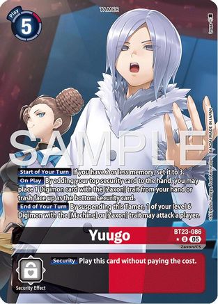 Yuugo (Alternate Art) (BT23-086) - Hackers' Slumber Foil