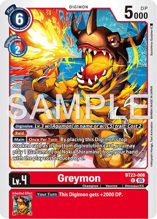 Greymon (BT23-008) - Hackers' Slumber