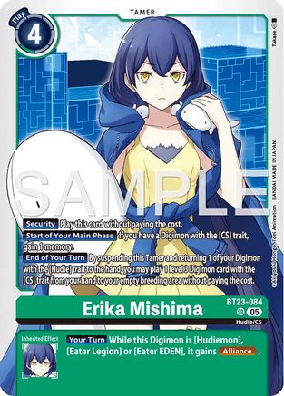 Erika Mishima (BT23-084) - Hackers' Slumber Foil