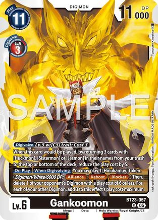 Gankoomon (BT23-057) - Hackers' Slumber Foil