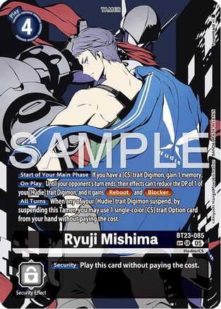 Ryuji Mishima (SP) (BT23-085) - Hackers' Slumber Foil