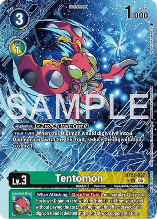 Tentomon (Hacker's Slumber Box Promotion Pack) (BT23-037) - Hackers' Slumber Foil