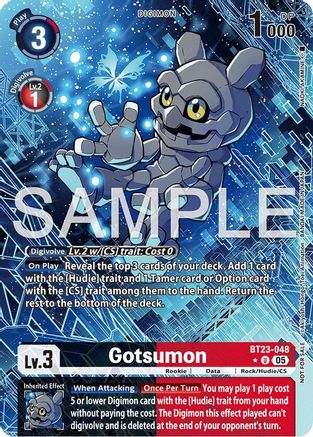 Gotsumon (Hacker's Slumber Box Promotion Pack) (BT23-048) - Hackers' Slumber Foil