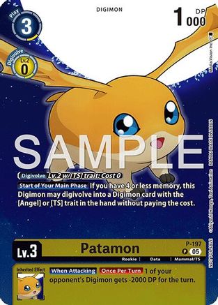 Patamon (Digimon Story: Time Stranger Promo Pack) (P) - Digimon Promotion Cards Foil