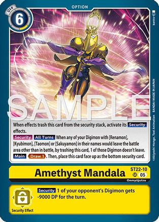 Amethyst Mandala (ST22-10) - Starter Deck 22: Amethyst Mandala Advanced Deck Set Foil