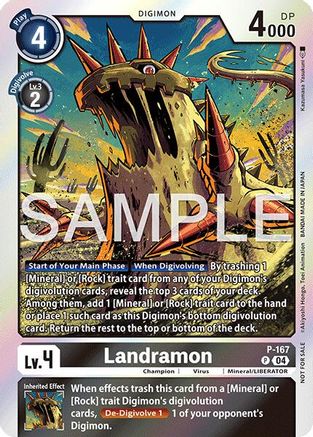 Landramon (Event Pack 8) (P-167) - Digimon Promotion Cards Foil