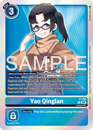 Yao Qinglan (Event Pack 8) (P-168) - Digimon Promotion Cards Foil