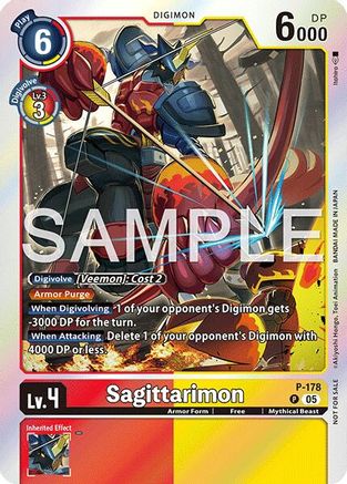Sagittarimon (Event Pack 8) (P-178) - Digimon Promotion Cards Foil