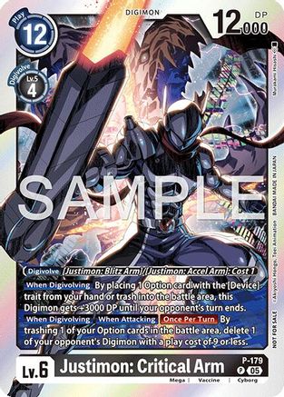Justimon: Critical Arm (Event Pack 8) (P-179) - Digimon Promotion Cards Foil