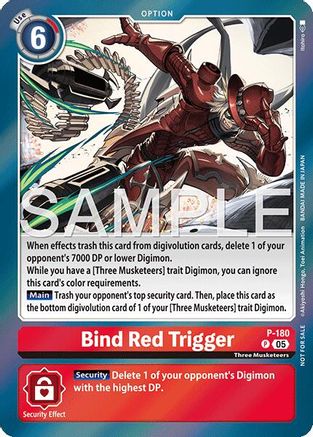 Bind Red Trigger (Event Pack 8) (P-180) - Digimon Promotion Cards Foil