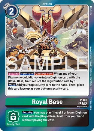 Royal Base (Event Pack 8) (P-181) - Digimon Promotion Cards Foil