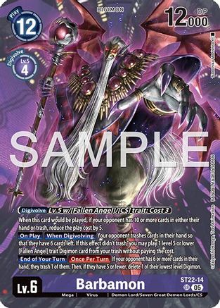 Barbamon (ST22-14) - Starter Deck 22: Amethyst Mandala Advanced Deck Set Foil