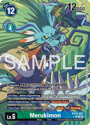 Merukimon (Alternate Art) (BT24-051) - Time Stranger Foil