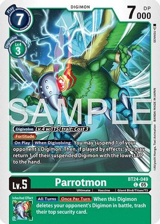 Parrotmon (BT24-049) - Time Stranger